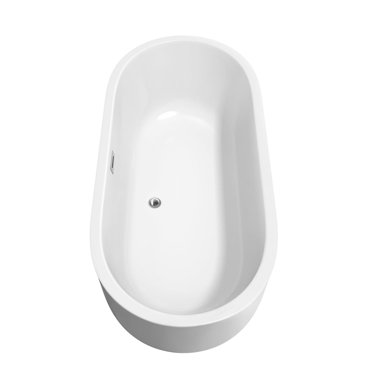 Wyndham Collection Juliette 67-inch White Freestanding Soaking Bathtub