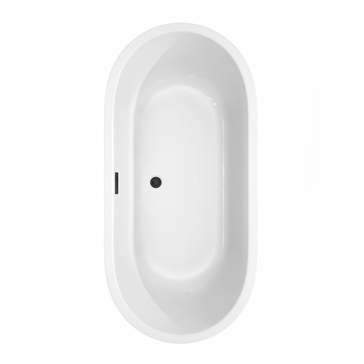 Wyndham Collection Juliette 67-inch White Freestanding Soaking Bathtub