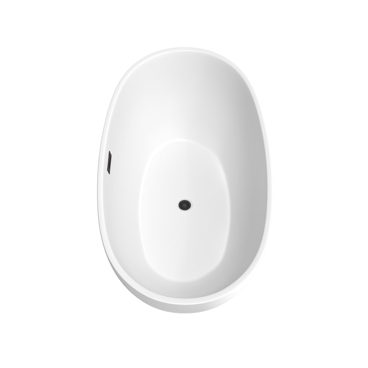 Wyndham Collection Juno 59-Inch Matte White Freestanding Bathtub