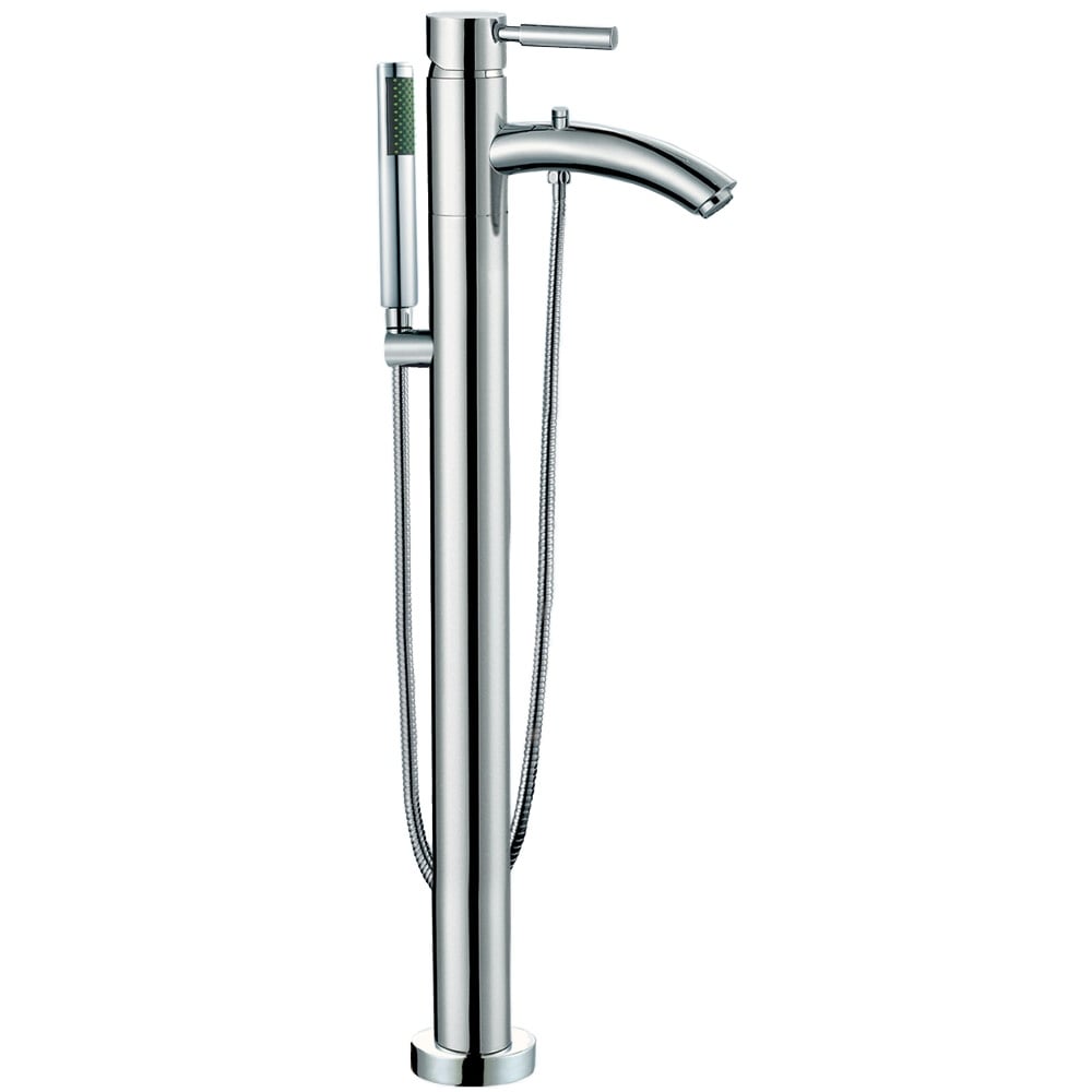 Wyndham Collection Rebecca 65-inch Freestanding Bathtub with Faucet