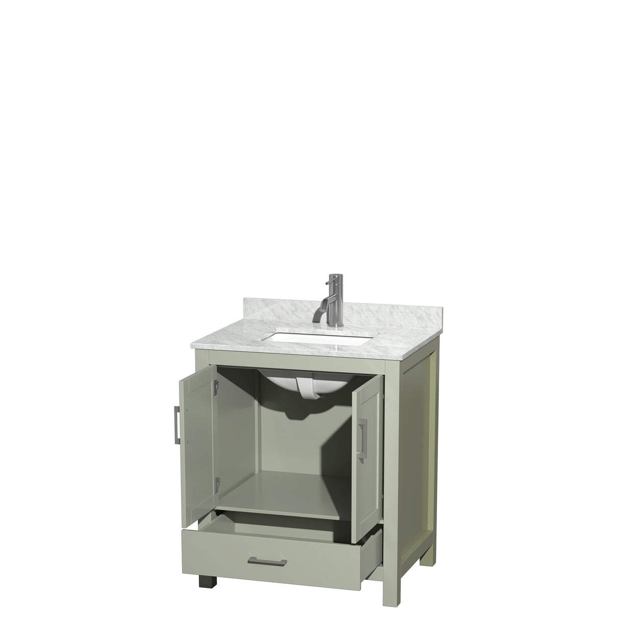 Wyndham Collection Sheffield Single Vanity Set