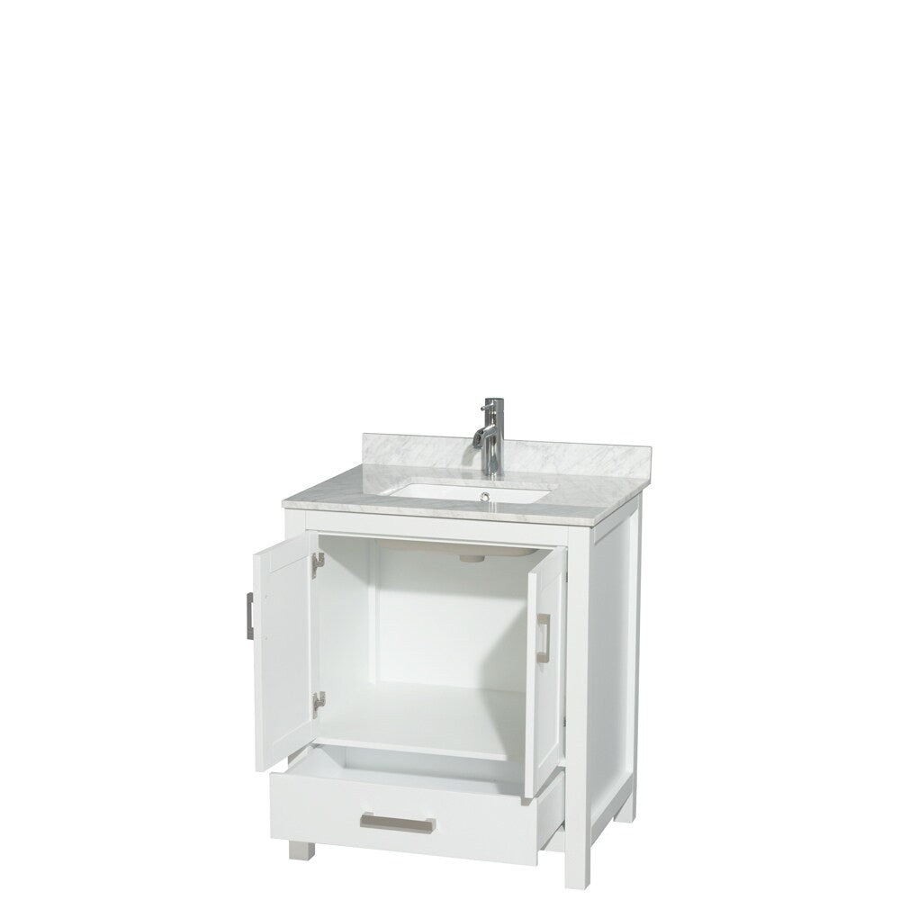 Wyndham Collection Sheffield Single Vanity Set