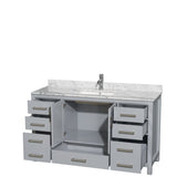 Wyndham Collection Sheffield Single Vanity Set