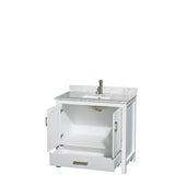 Wyndham Collection Sheffield Single Vanity Set