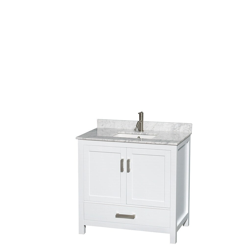 Wyndham Collection Sheffield Single Vanity Set