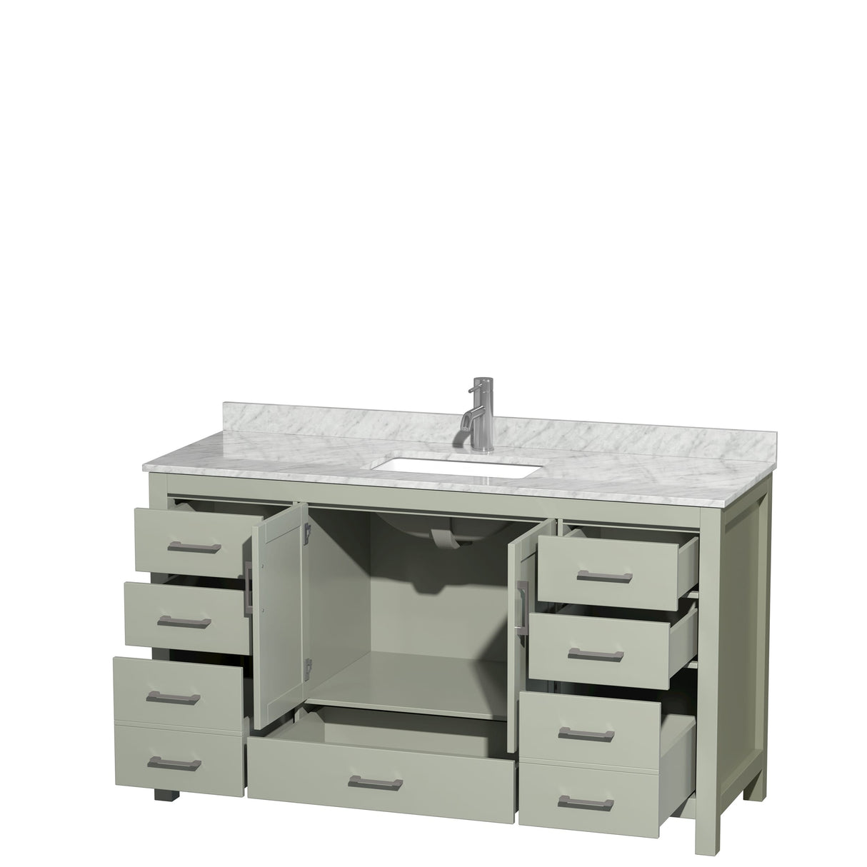 Wyndham Collection Sheffield Single Vanity Set