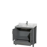 Wyndham Collection Sheffield Single Vanity Set