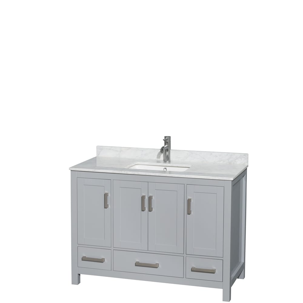 Wyndham Collection Sheffield Single Vanity Set