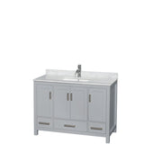 Wyndham Collection Sheffield Single Vanity Set
