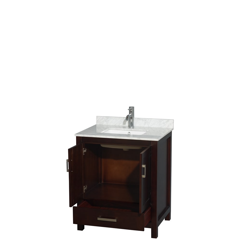 Wyndham Collection Sheffield Single Vanity Set