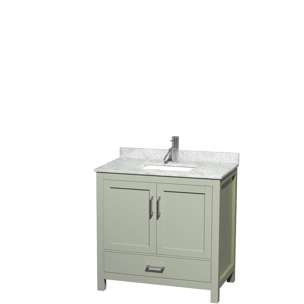 Wyndham Collection Sheffield Single Vanity Set