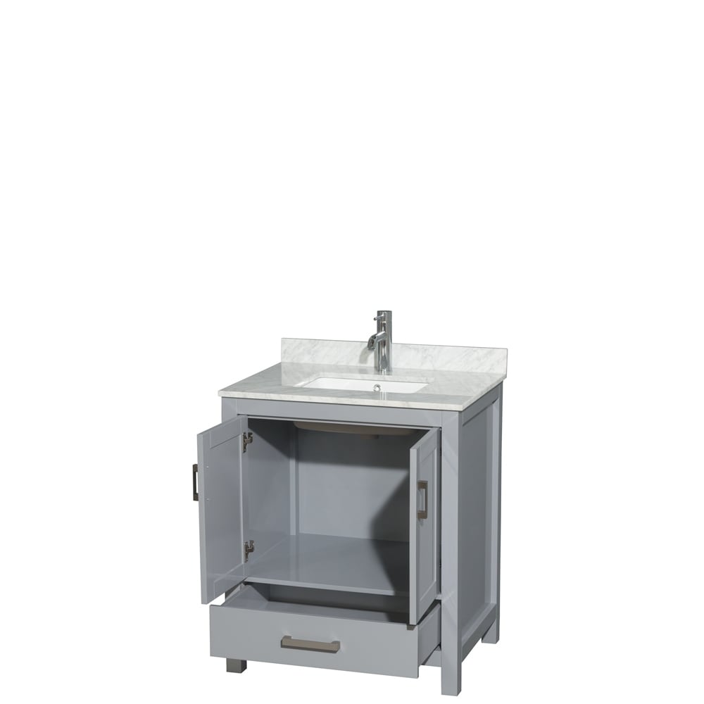 Wyndham Collection Sheffield Single Vanity Set