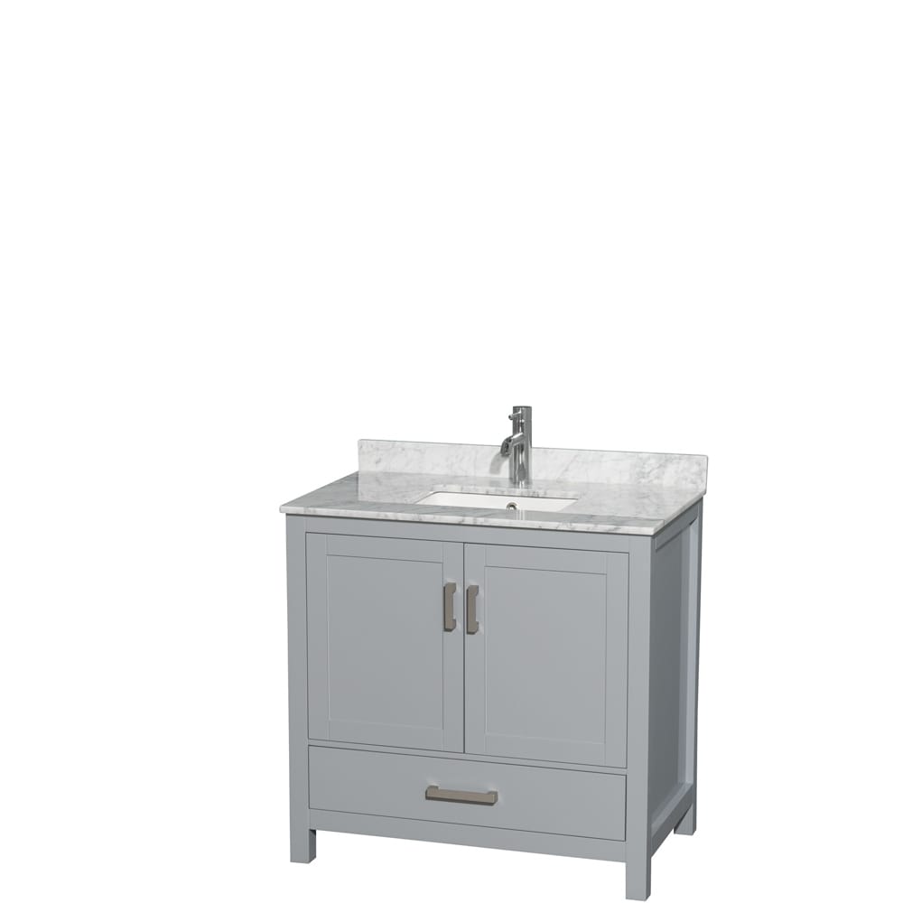 Wyndham Collection Sheffield Single Vanity Set