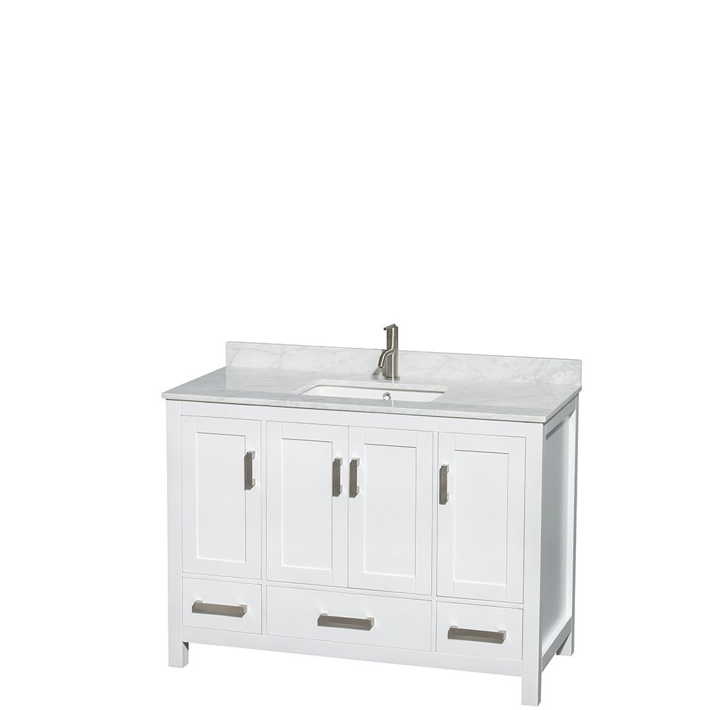 Wyndham Collection Sheffield Single Vanity Set