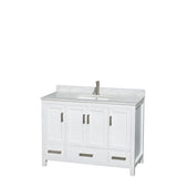 Wyndham Collection Sheffield Single Vanity Set