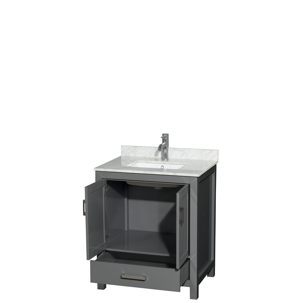 Wyndham Collection Sheffield Single Vanity Set