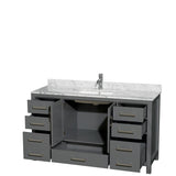 Wyndham Collection Sheffield Single Vanity Set