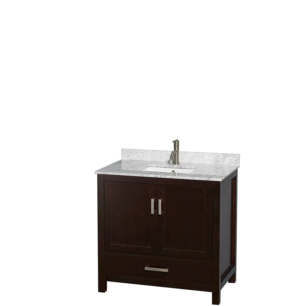 Wyndham Collection Sheffield Single Vanity Set