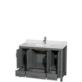 Wyndham Collection Sheffield Single Vanity Set