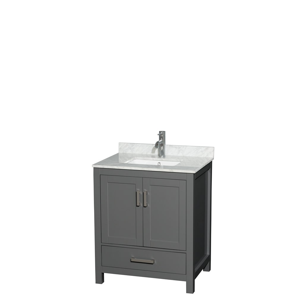 Wyndham Collection Sheffield Single Vanity Set