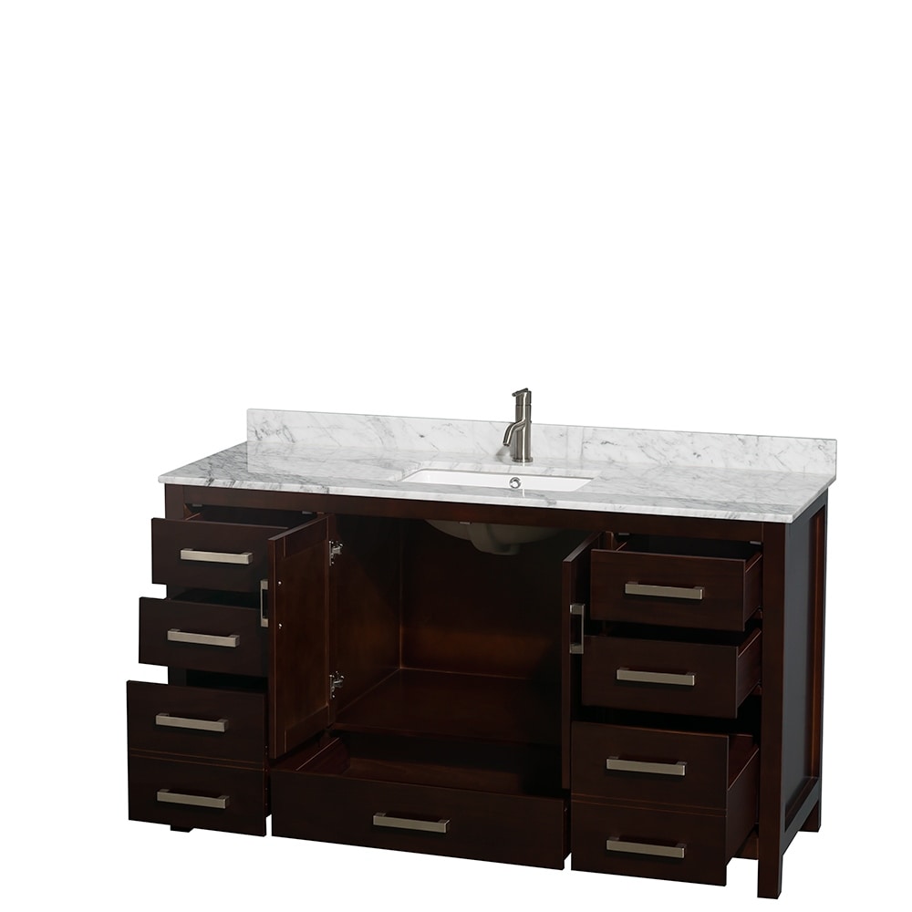 Wyndham Collection Sheffield Single Vanity Set