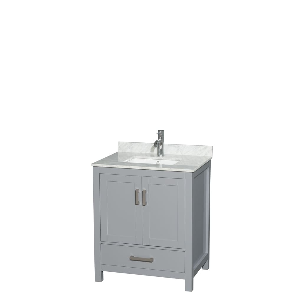 Wyndham Collection Sheffield Single Vanity Set