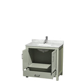 Wyndham Collection Sheffield Single Vanity Set