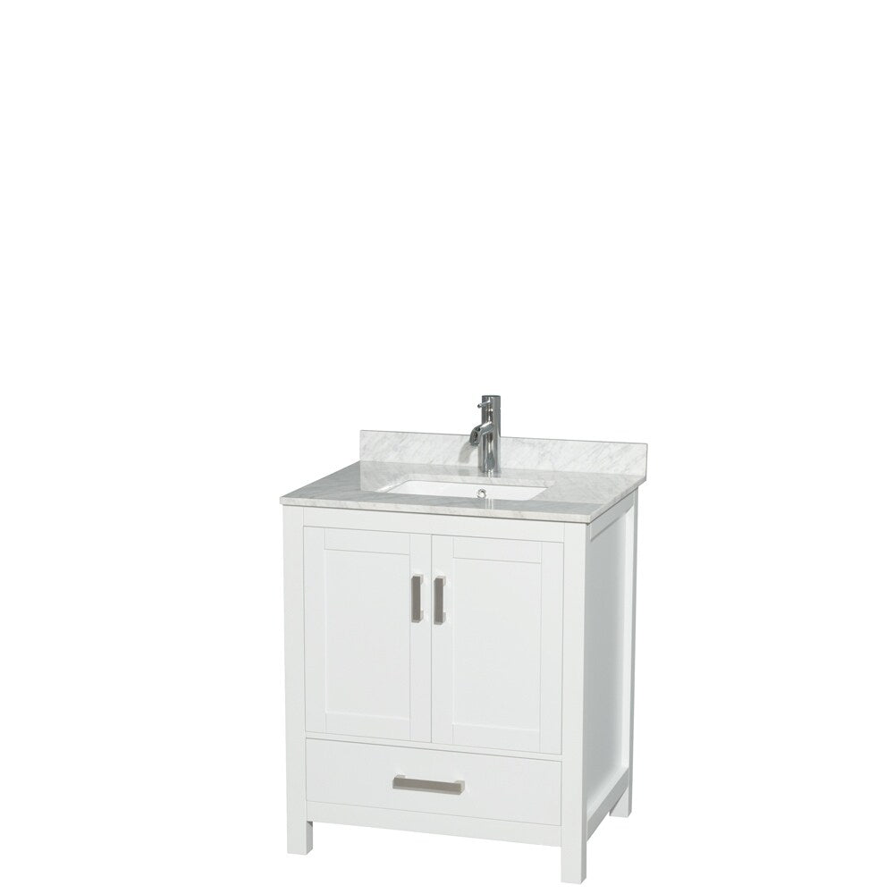Wyndham Collection Sheffield Single Vanity Set