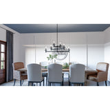 Wynnbrook 6-Light Matte Black Island Light - Matte Black