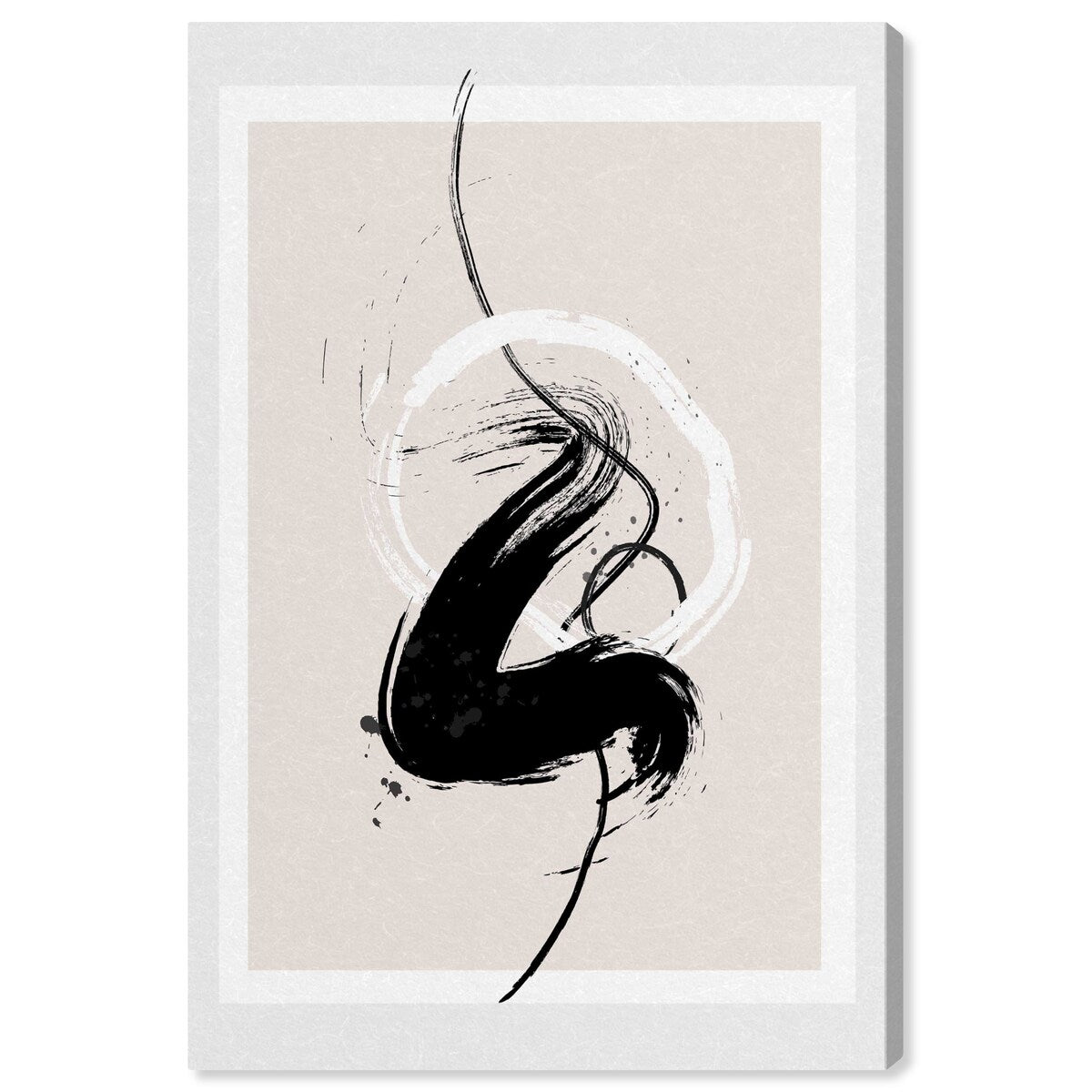 Wynwood Studio Canvas Abstract Passion in black White and Modern & Contemporary Wall Art Canvas Print