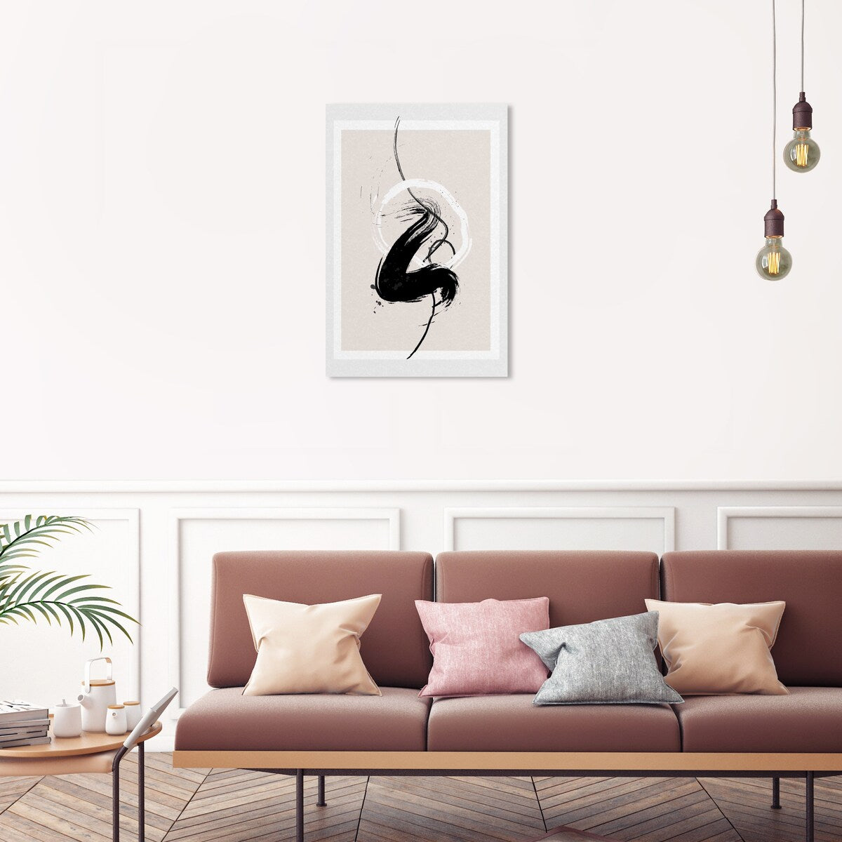 Wynwood Studio Canvas Abstract Passion in black White and Modern & Contemporary Wall Art Canvas Print