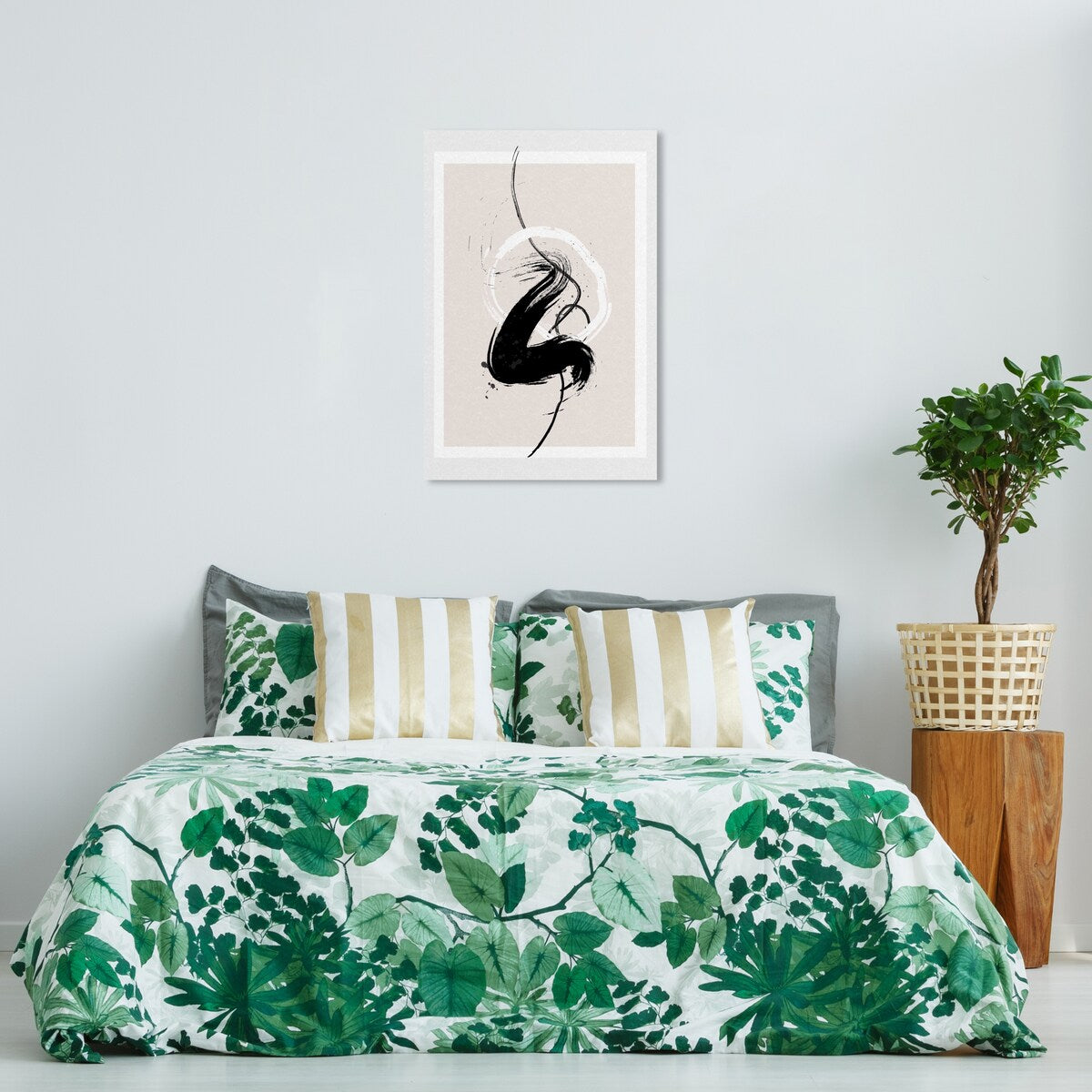 Wynwood Studio Canvas Abstract Passion in black White and Modern & Contemporary Wall Art Canvas Print