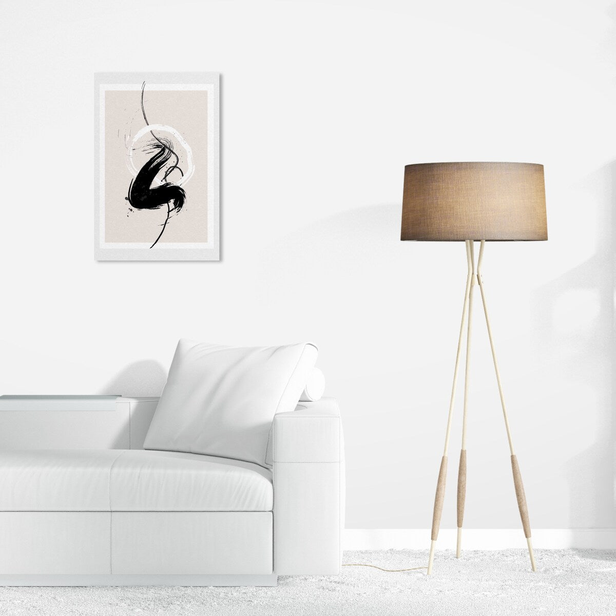 Wynwood Studio Canvas Abstract Passion in black White and Modern & Contemporary Wall Art Canvas Print