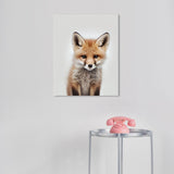 Wynwood Studio Canvas Animals Baby Animal Fox Brown and Modern & Contemporary Wall Art Canvas Print - Brown, White