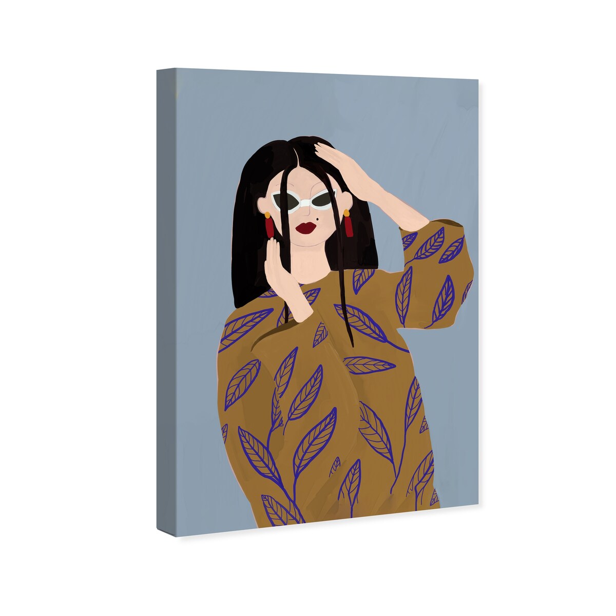 Wynwood Studio Canvas Fashion and Glam Ready for My Pictures Gray and Modern & Contemporary Wall Art Canvas Print