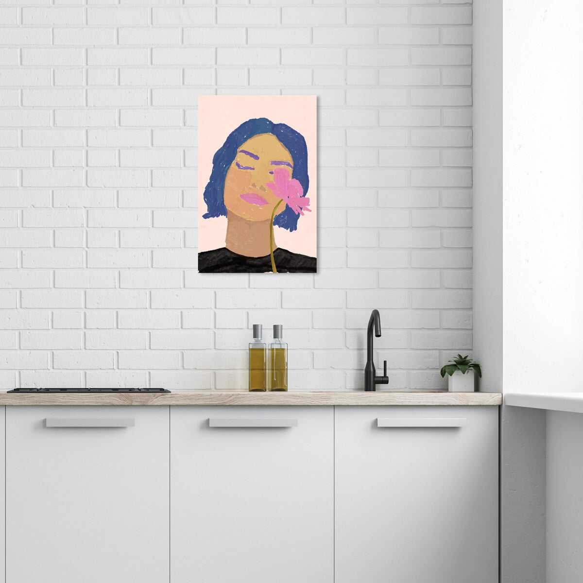 Wynwood Studio Canvas Fashion and Glam Smelling Sense Pink and Tropical Wall Art Canvas Print