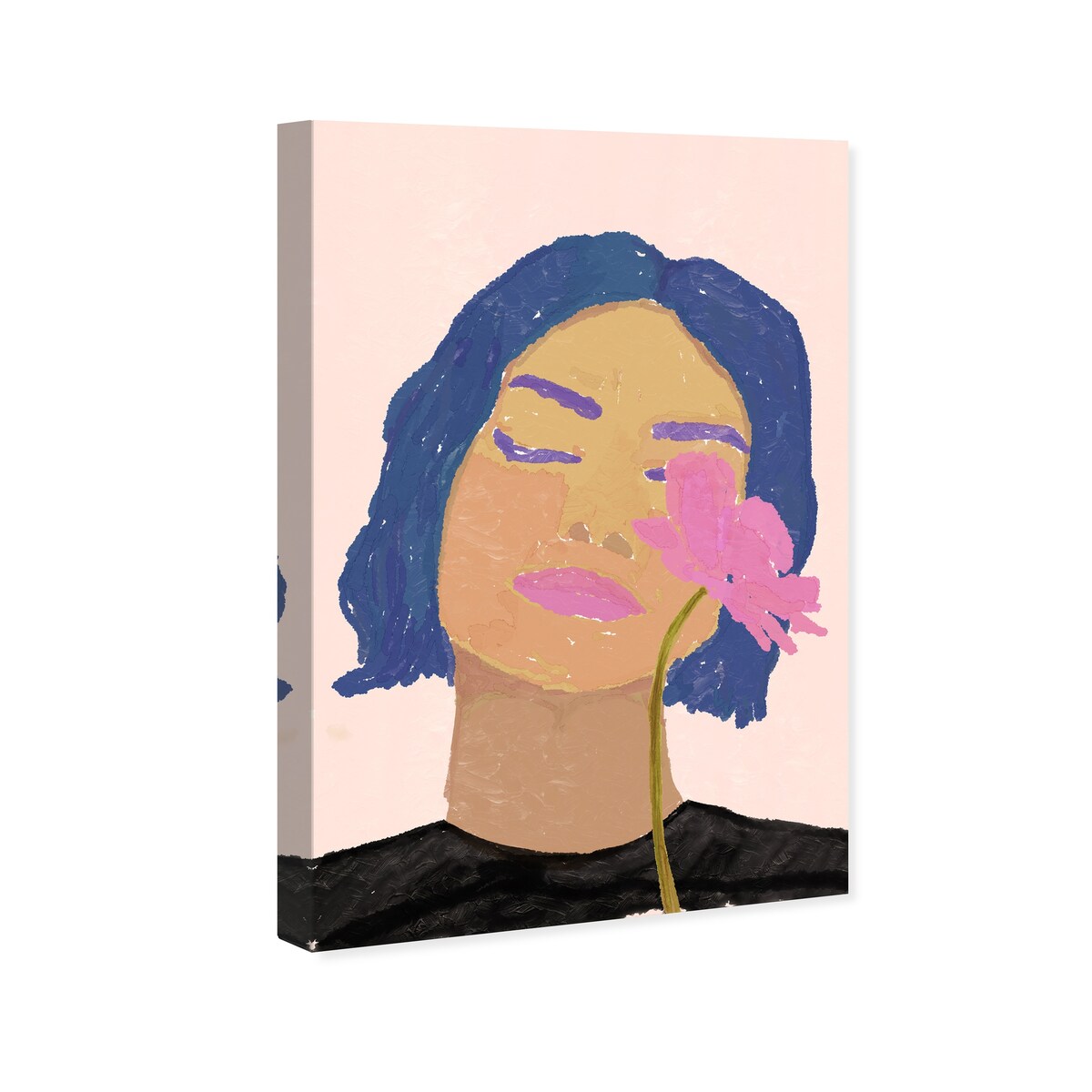 Wynwood Studio Canvas Fashion and Glam Smelling Sense Pink and Tropical Wall Art Canvas Print