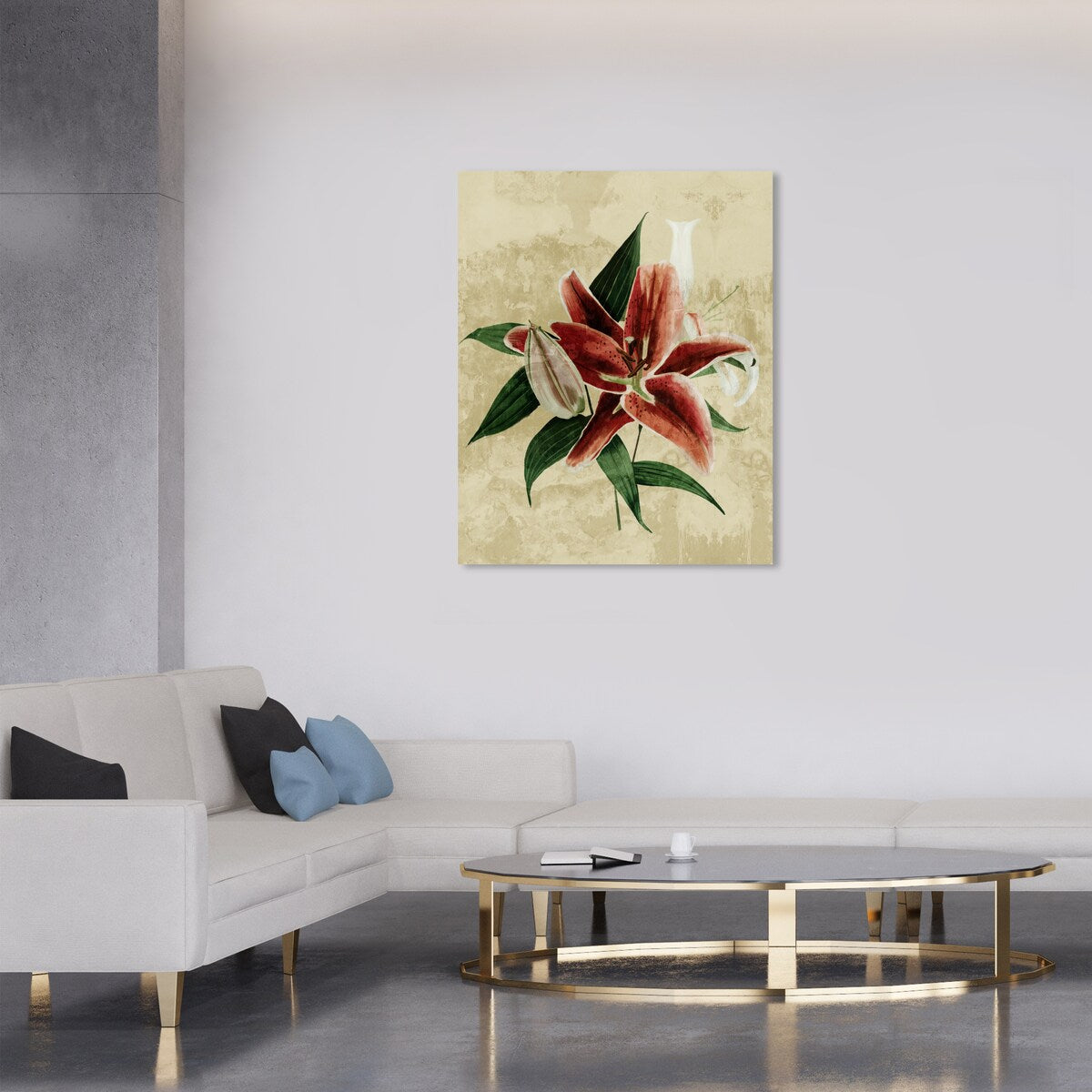 Wynwood Studio Canvas Floral and Botanical Crimson Floral Botanical Red and Traditional Wall Art Canvas Print