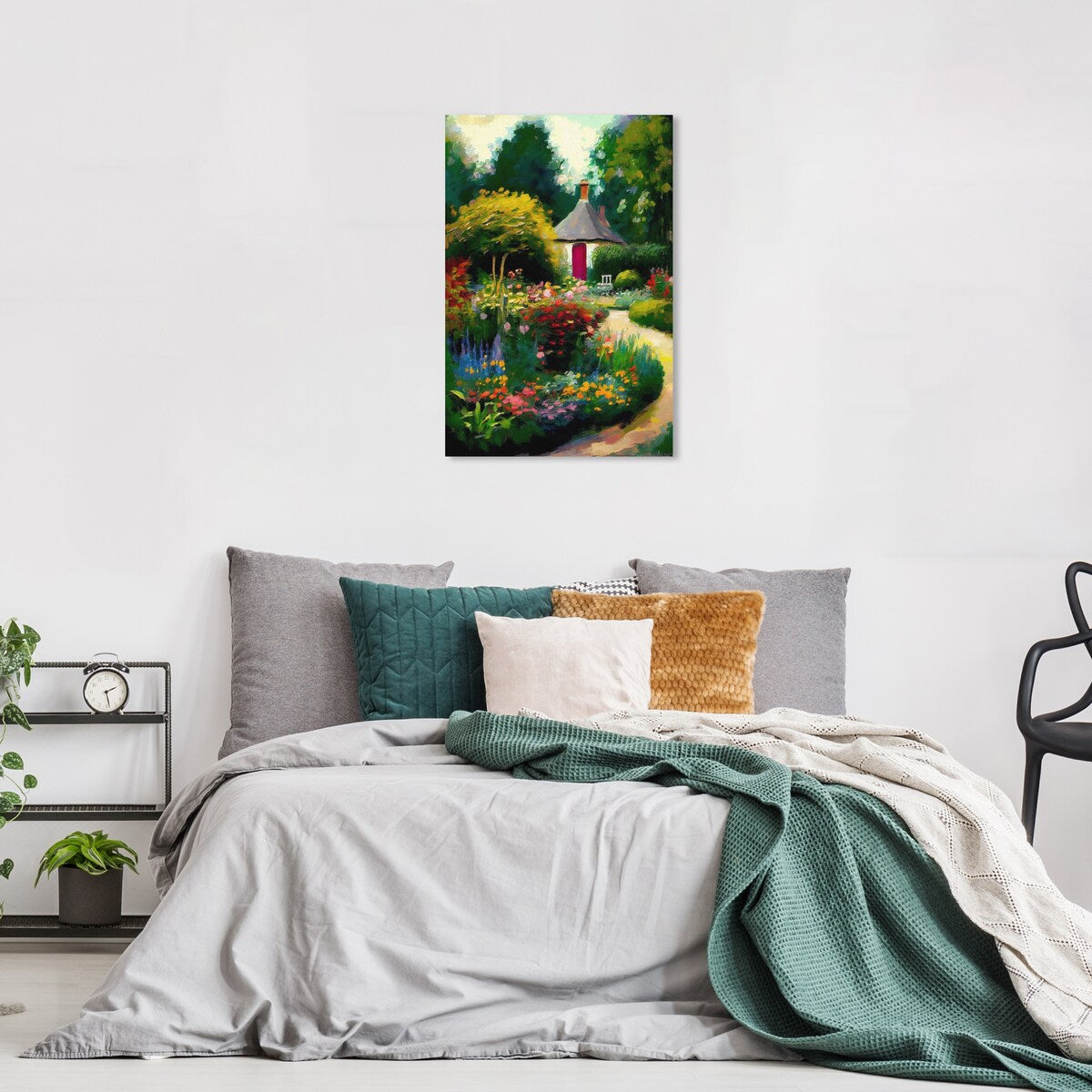 Wynwood Studio Canvas Floral and Botanical English Garden II Green and Cabin & Lodge Wall Art Canvas Print - Green, Red