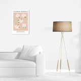 Wynwood Studio Canvas Floral and Botanical Flower Market Montmartre Brown and Tan Modern & Contemporary Wall Art Canvas Print
