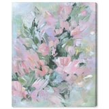 Wynwood Studio Canvas Floral and Botanical Misty flowers Pink and Pastel Pink Modern & Contemporary Wall Art Canvas Print