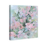 Wynwood Studio Canvas Floral and Botanical Misty flowers Pink and Pastel Pink Modern & Contemporary Wall Art Canvas Print