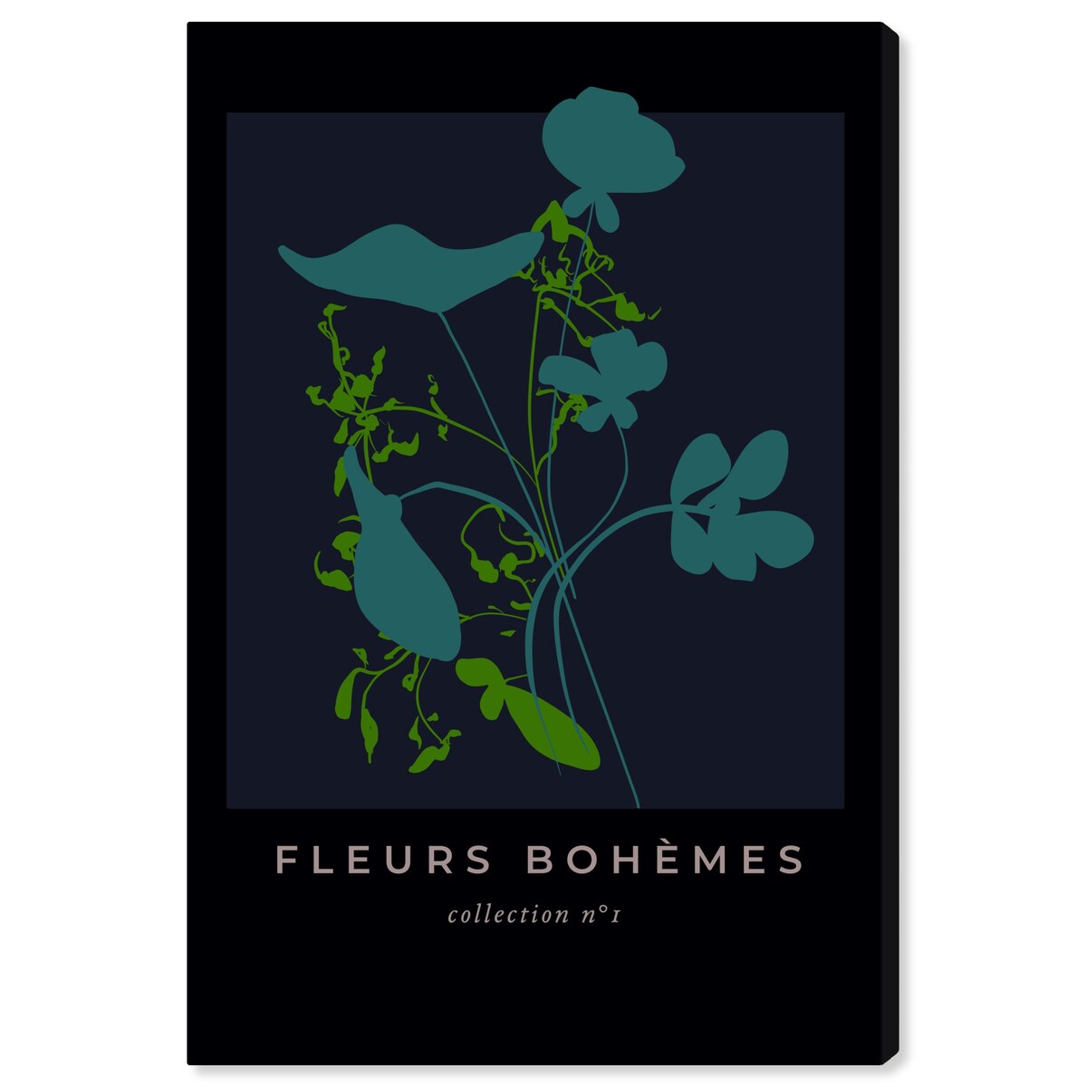 Wynwood Studio Canvas Floral and Botanical Poster of Delicate Flowers Brown and Light Brown French Country Wall Art Canvas Print