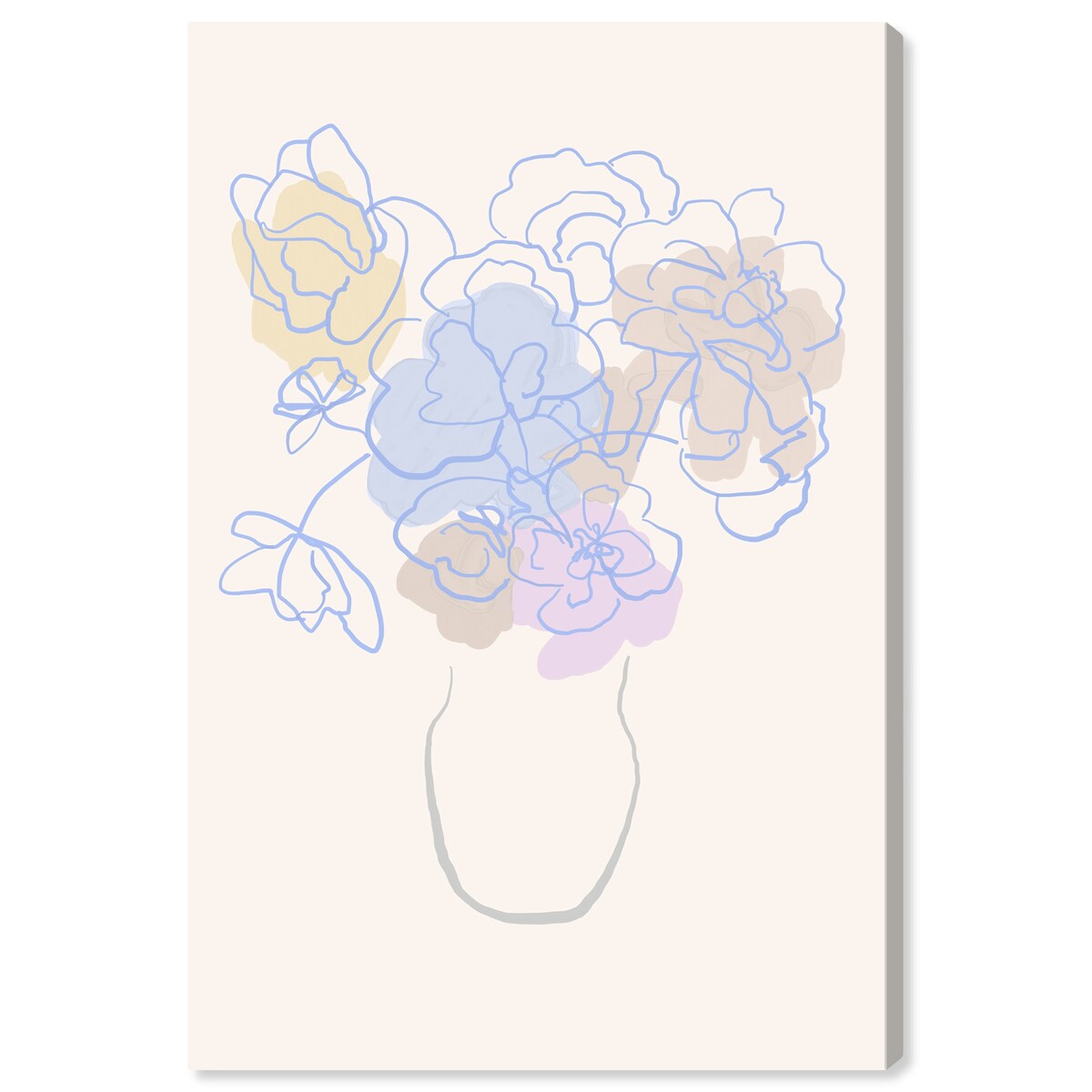 Wynwood Studio Canvas Floral and Botanical Soft Purplish Flowers Purple and Lavender Modern & Contemporary Wall Art Canvas Print