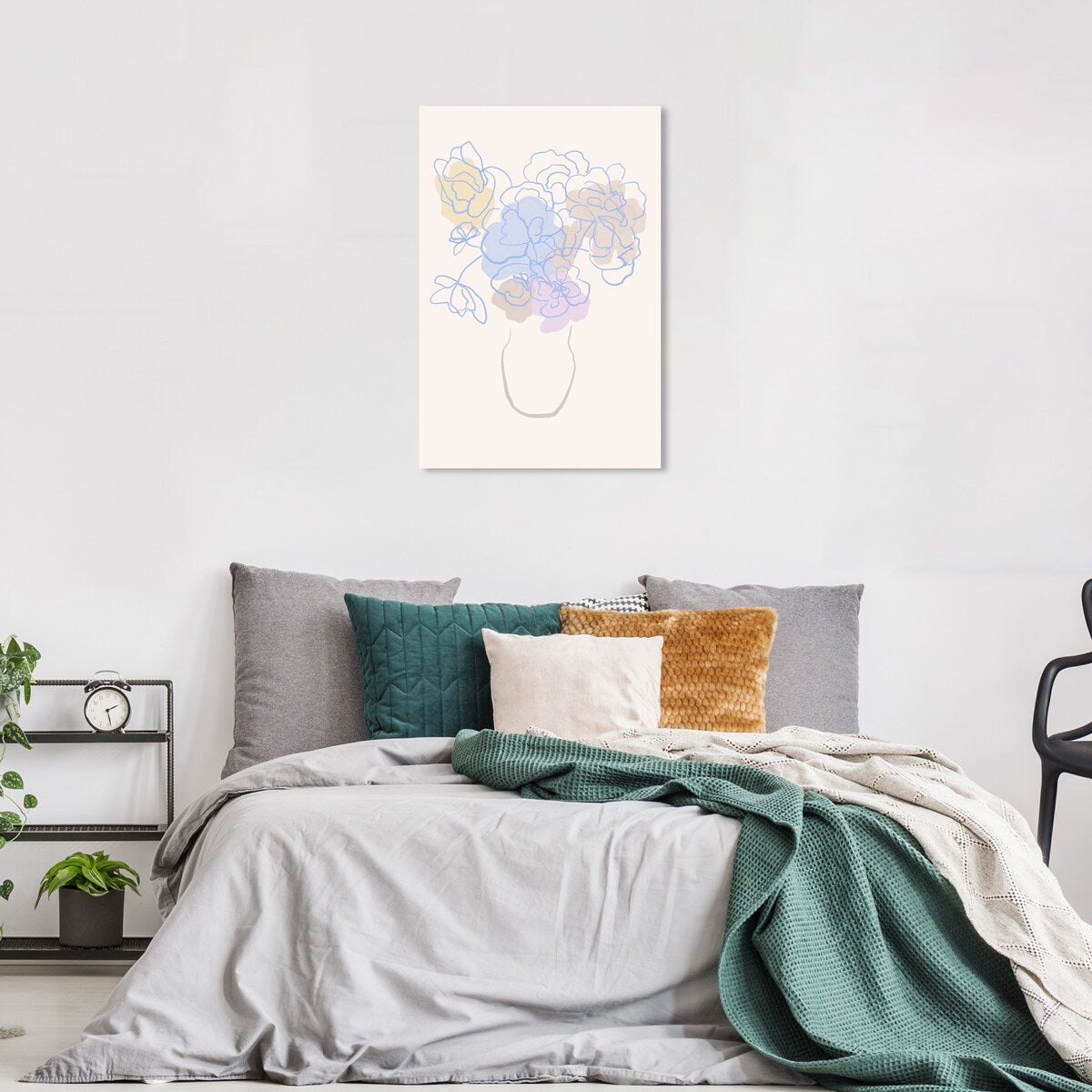 Wynwood Studio Canvas Floral and Botanical Soft Purplish Flowers Purple and Lavender Modern & Contemporary Wall Art Canvas Print
