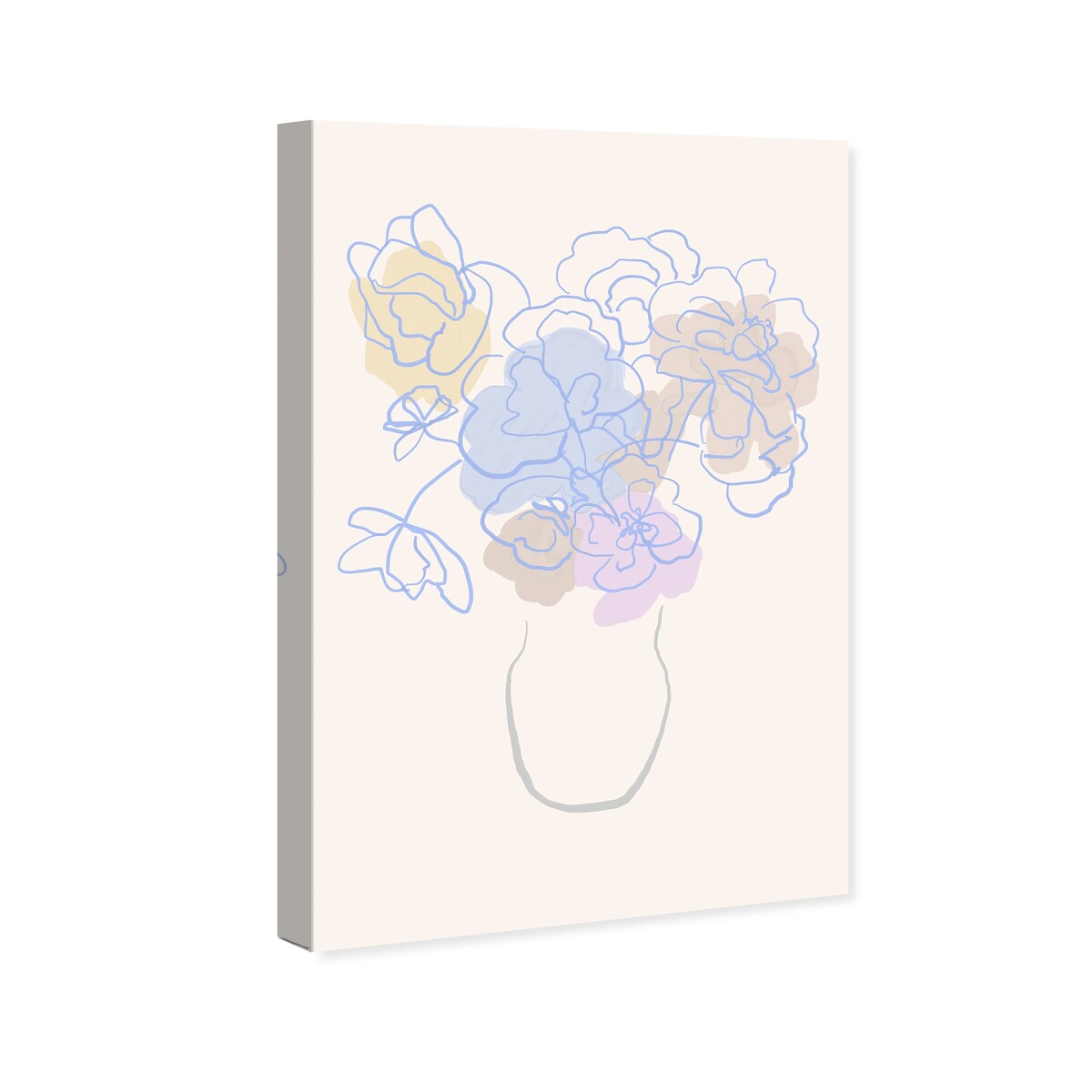 Wynwood Studio Canvas Floral and Botanical Soft Purplish Flowers Purple and Lavender Modern & Contemporary Wall Art Canvas Print