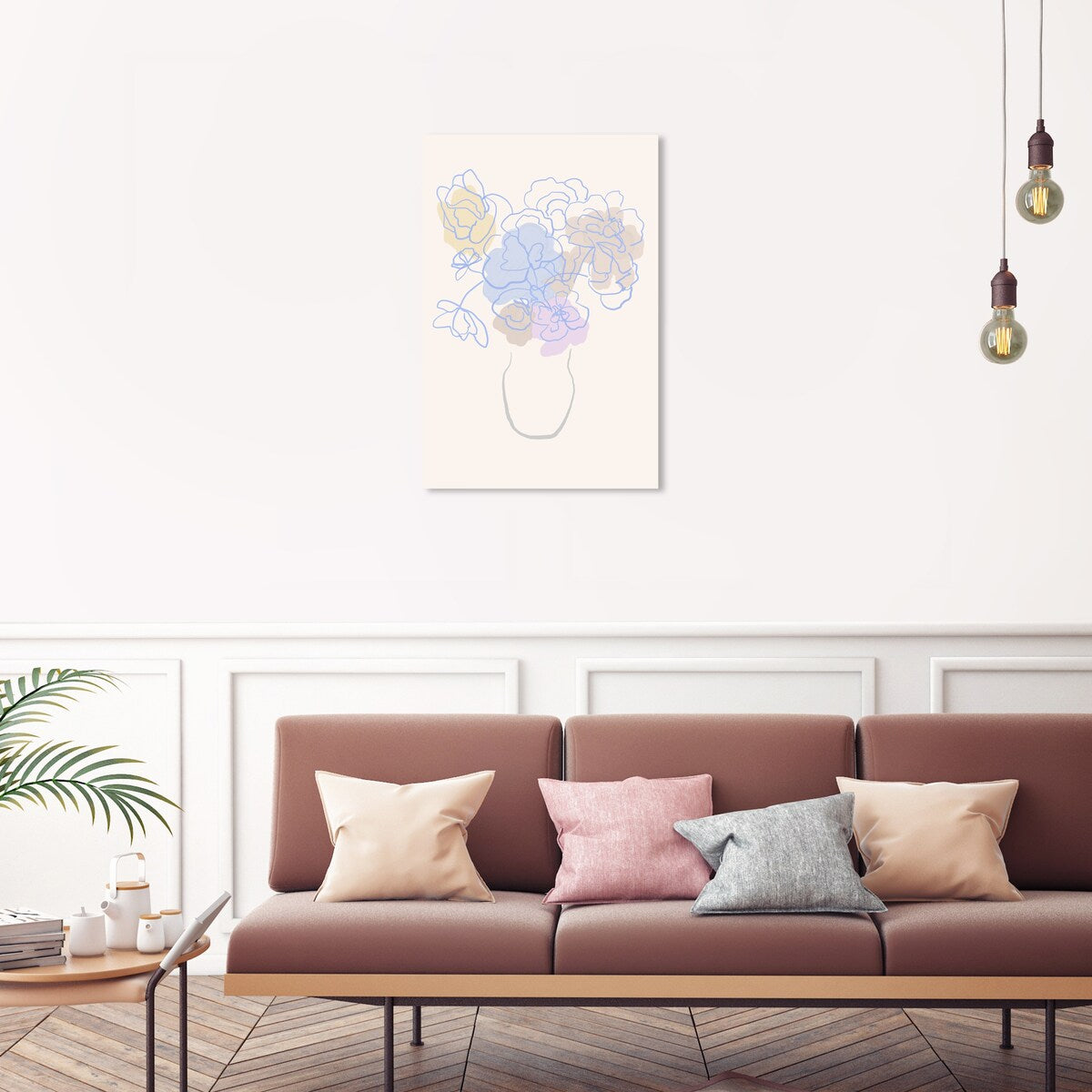 Wynwood Studio Canvas Floral and Botanical Soft Purplish Flowers Purple and Lavender Modern & Contemporary Wall Art Canvas Print