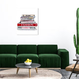 Wynwood Studio Fashion and Glam Doll Memories - Glam Library Red and Glam Wall Art Canvas Print