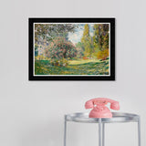 Wynwood Studio Prints Floral and Botanical Monet - The Parc Monceau Landscape Green and Traditional Wall Art Canvas Print