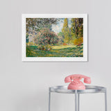 Wynwood Studio Prints Floral and Botanical Monet - The Parc Monceau Landscape Green and Traditional Wall Art Canvas Print